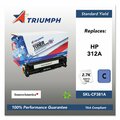 Triumph Remanufactured CF381A 312A Toner, 2,700 Page-Yield, Cyan 751000NSH1408 SKL-CF381A